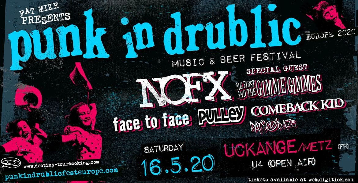 Tickets PUNK IN DRUBLIC, music & beer festival in FRA - Uckange/Metz